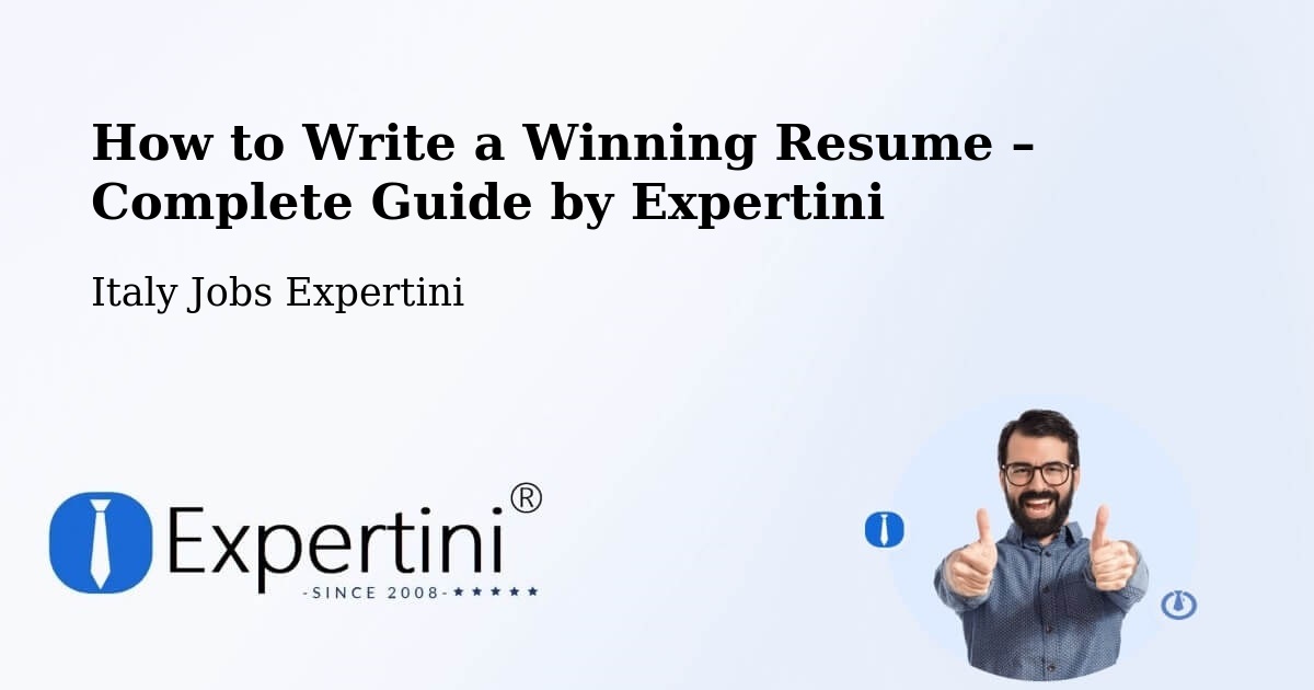 Resume Writing Guide for Job Seekers – Cassina De' Pecchi - Cassina De' Pecchi, Italy Jobs Expertini
